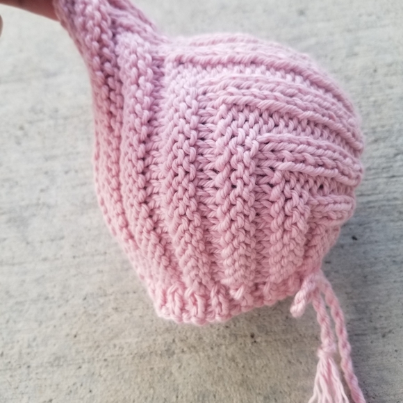 Daylily Pink Baby Pixie Bonnet Hat - Picture 10 of 12